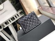 CHANEL FLAP BAG  CAVIAR BLACK GOLD MINI 17CM  - 6