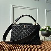 Louis Vuitton Medium Black Capucines M55366 - 31x20x11cm - 1