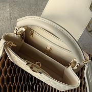 Louis Vuitton M55366 Capucines MM Beige - 27x18x9cm - 4