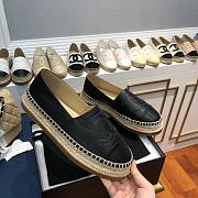 Chanel Loafers Black Leather Shoes - 3