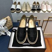 Chanel Loafers Black Leather Shoes - 4