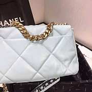 Chanel 19 Blue Lambskin Handbag 26cm - 4