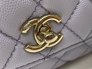 CHANEL COCO HANDLE MINI PURPLE 99003 - 3