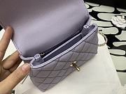 CHANEL COCO HANDLE MINI PURPLE 99003 - 2