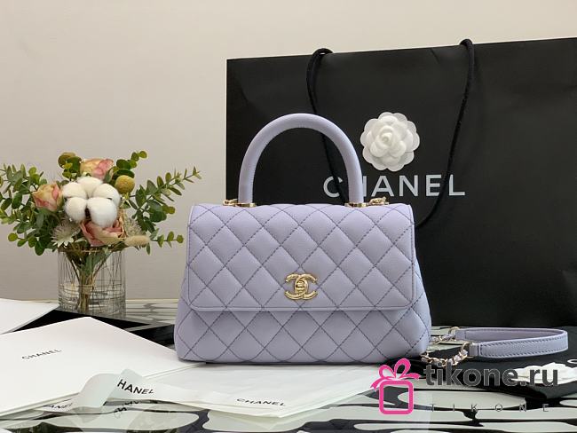 CHANEL COCO HANDLE PURPLE 23CM - 1