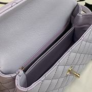 CHANEL COCO HANDLE PURPLE 23CM - 3