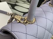 CHANEL COCO HANDLE PURPLE 23CM - 5