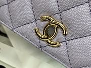 CHANEL COCO HANDLE PURPLE 23CM - 6