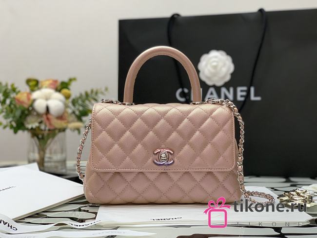 CHANEL COCO HANDLE PINK 23CM - 1