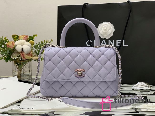 CHANEL COCO HANDLE PURPLE SLIVER 23CM - 1