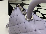 CHANEL COCO HANDLE PURPLE SLIVER 23CM - 6