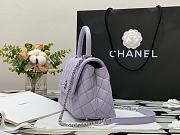 CHANEL COCO HANDLE PURPLE SLIVER 23CM - 4