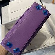 CHANEL COCO HANDLE PURPLE 23CM 92991 - 6