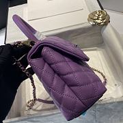 CHANEL COCO HANDLE PURPLE 23CM 92991 - 3