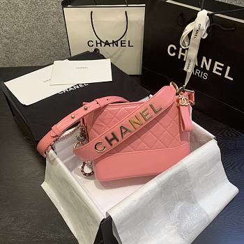Chanel Gabrielle MM Pink Bag 24cm