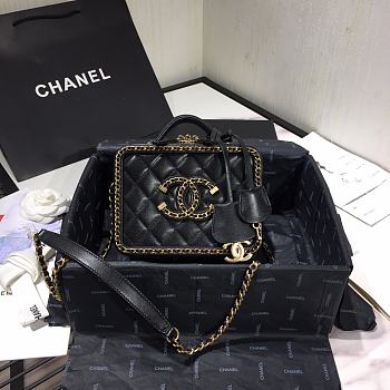 Chanel Small Vanity Case Black - 18x14x8cm