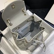 CHANEL BACKPACK GOLD HARDWARE GREY  AS1371 - 2