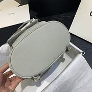 CHANEL BACKPACK GOLD HARDWARE GREY  AS1371 - 3