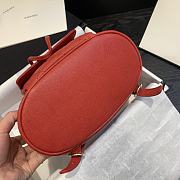 CHANEL BACKPACK GOLD HARDWARE RED AS1371 - 4