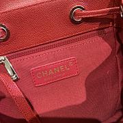 CHANEL BACKPACK GOLD HARDWARE RED AS1371 - 6