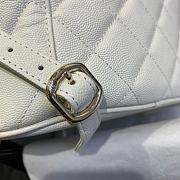 CHANEL BACKPACK GOLD HARDWARE WHITE AS1371 - 2