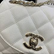 CHANEL BACKPACK GOLD HARDWARE WHITE AS1371 - 5