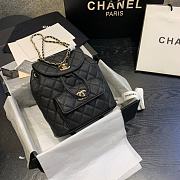 Chanel Caviar Black Leather Gold Buckle - 21.5x24x12cm - 1