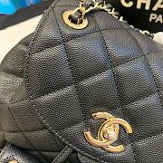 Chanel Caviar Black Leather Gold Buckle - 21.5x24x12cm - 2