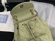 Chanel Caviar Green Leather Gold Buckle - 21.5x24x12cm - 2