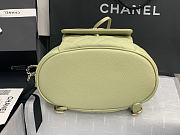 Chanel Caviar Green Leather Gold Buckle - 21.5x24x12cm - 5