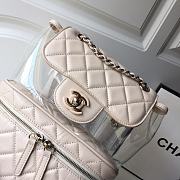 Chanel Calfskin PVC Quilted Backpack - 24x22x11cm - 4