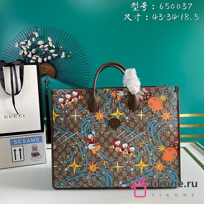 Guccix Disney Tote Large Tote Brown - 43×34×18.5cm - 1