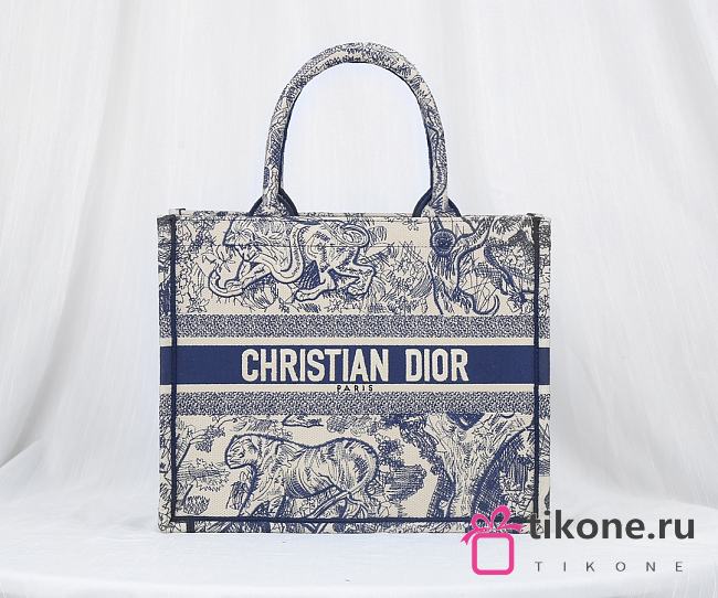 DIOR BOOK TOTE  JOUY EMBROIDERY 36.5cm - 1