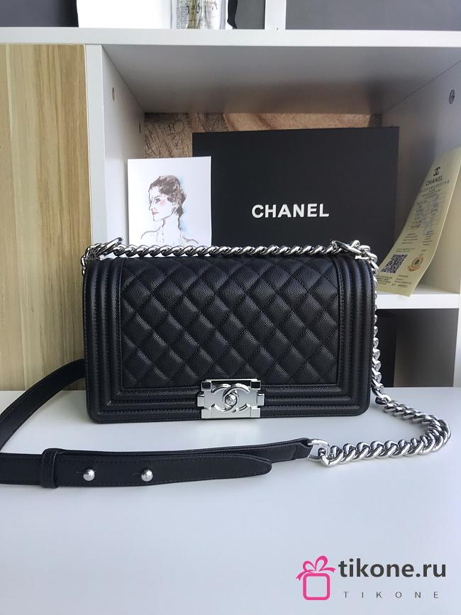 CHANEL Medium Boy Bag Calfskin 25CM - 1