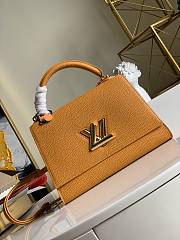 Louis Vuitton Original Single Twist In Taurillon Leather Handbag Orange - M57090 – 29x21x12 cm - 1