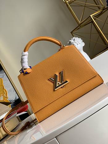 Louis Vuitton Original Single Twist In Taurillon Leather Handbag Orange - M57090 – 29x21x12 cm
