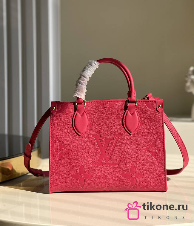 Louis Vuitton Onthego Empreinte Monogram Red Tote Bag – M45660 – 25x19x11.5cm - 1