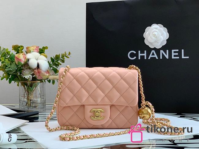 CHANEL FLAP BAG WITH BALL LAMBSKIN AS1786 17CM 03 - 1