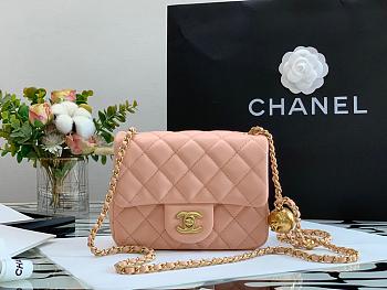 CHANEL FLAP BAG WITH BALL LAMBSKIN AS1786 17CM 03
