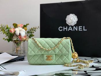 CHANEL FLAP BAG WITH BALL LAMBSKIN AS1787 20CM 03