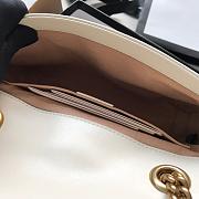 Gucci White Marmont Shoulder Bag 22cm  - 5