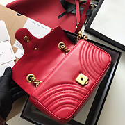 Gucci Red Marmont Shoulder Bag 22cm - 3