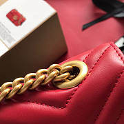 Gucci Red Marmont Shoulder Bag 22cm - 4