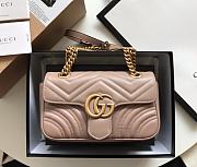 Gucci Pink Marmont Shoulder Bag 22cm  - 1