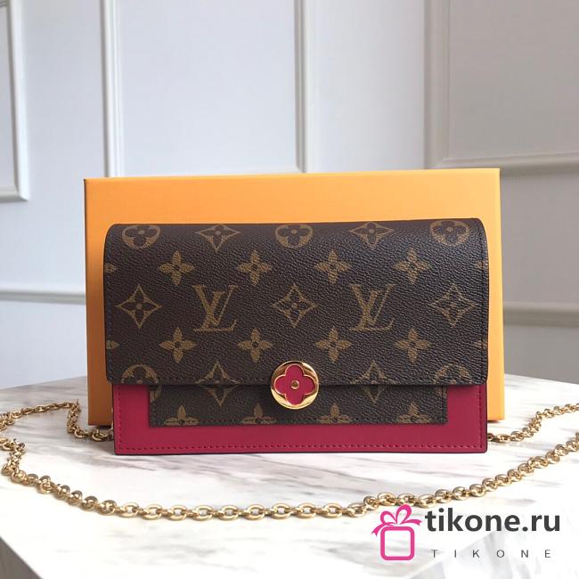 Louis Vuitton Flore Chain Wallet Cherry - 1