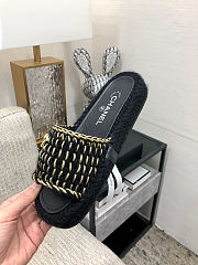 CHANEL SANDALS BLACK - 6