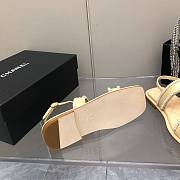 CHANEL Sandals Satin And Pearls  - 6