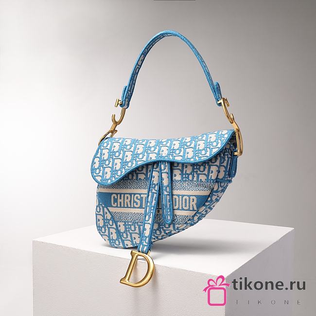 Dior Saddle Blue Bag - 25.5cm - 1