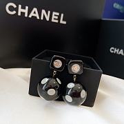 CHANEL CHANEL DOT EARRINGS BLACK - 6