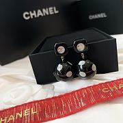 CHANEL CHANEL DOT EARRINGS BLACK - 3